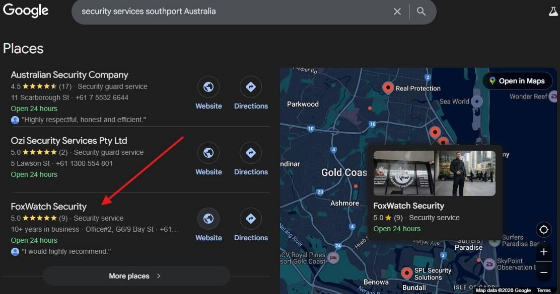 Local SEO security services case study
