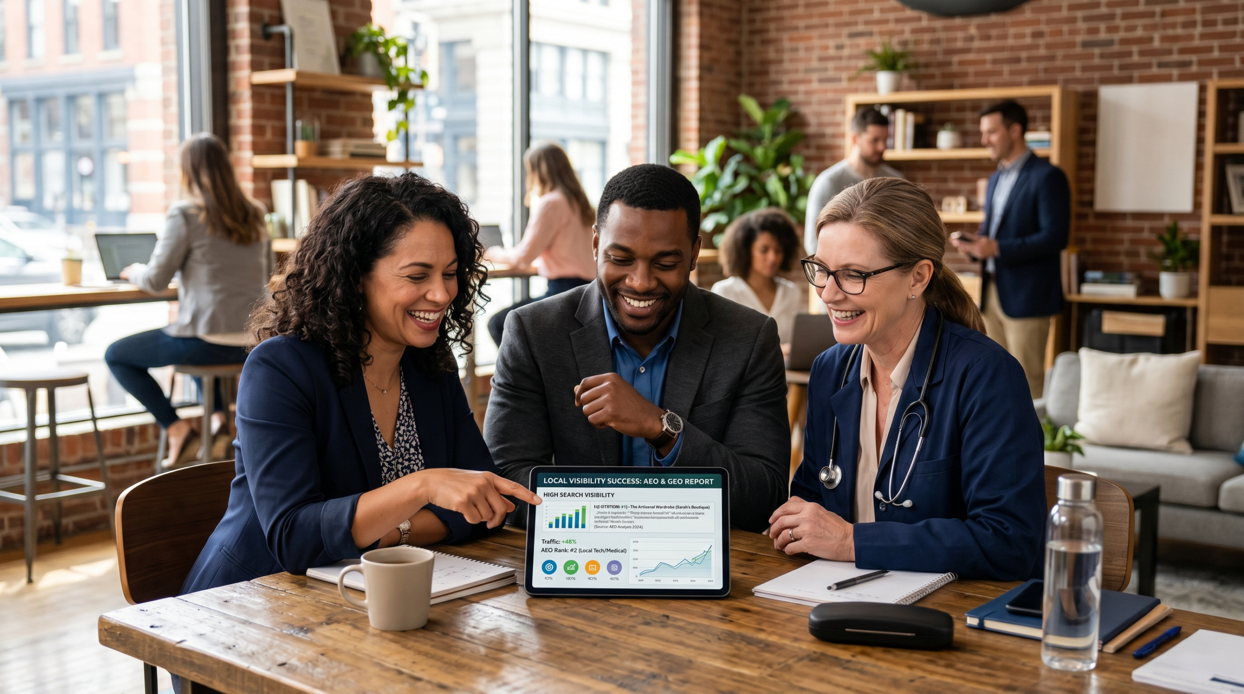 Industries that benefit from AEO and GEO — service businesses, SaaS, healthcare, finance, education, and B2B brands